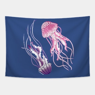 Pink and Purple Jellyfish Tapestry