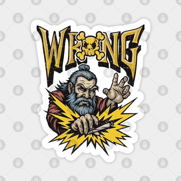 Retro Zaza Monk – The Joint Master Magnet by Wrongteeshirt