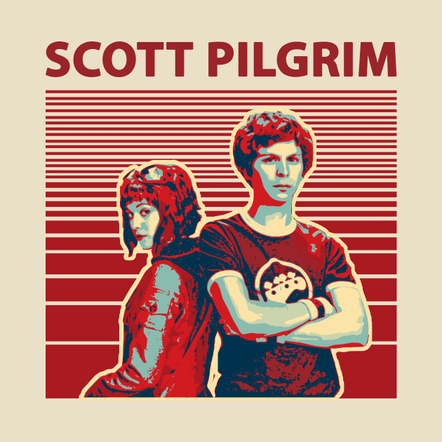 scott pilgrim vs the world vintage by clownescape