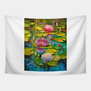 Charming pond Tapestry