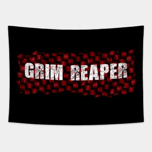 Grim Reaper Ripped Flannel Tapestry