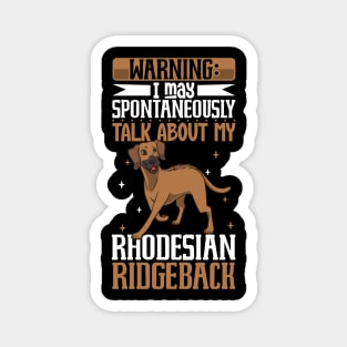 Rhodesian Ridgeback lover Magnet