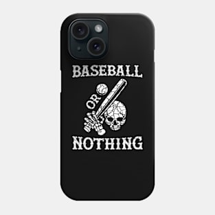 Baseball Nothing Skull Phone Case