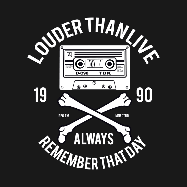 VINTAGE LOUDER THAN LIVE ALWAYS REMEMBER THAT DAY 1990 by BlackSideDesign