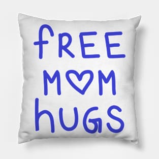 Free Mom Hugs with Rainbow Polka Dots Pillow