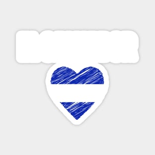 El Salvador flag, salvadoran flag Magnet