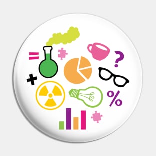 Crazy Neon Scientist Pin