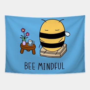 Bee Mindful - Sky Blue Tapestry