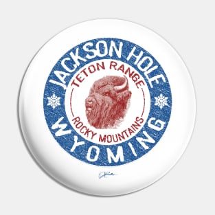 Jackson Hole, Wyoming, Tough Old Bison Pin