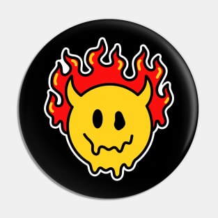 Hot Smiley Pin