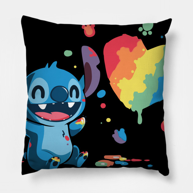 Stitch Paint Disney Pillow Teepublic