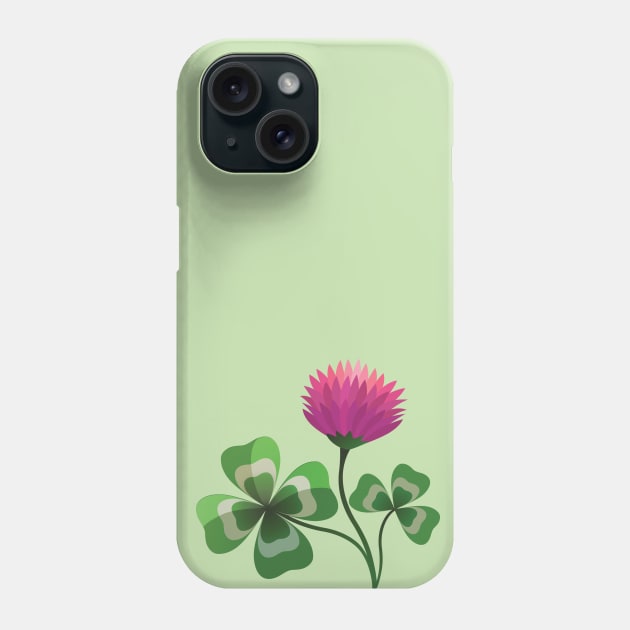 Lucky Shamrock for St. Patricks Day Phone Case by Yulla