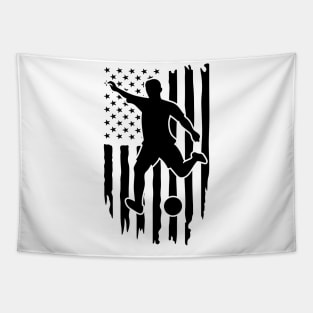 American Flag Soccer Shirt Tapestry