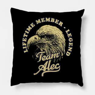 Alec Name - Lifetime Member Legend - Eagle Pillow