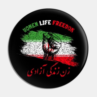 Womens Woman Life Freedom Zan Zendegi Azadi Iran Pin