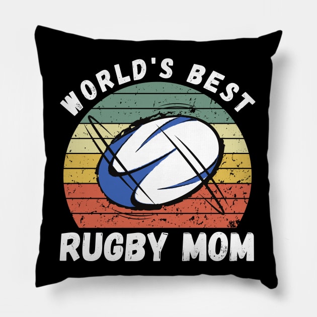 Best Rugby Mom Pillow by footballomatic