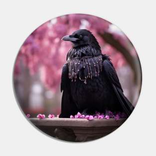 Modern Raven Pin