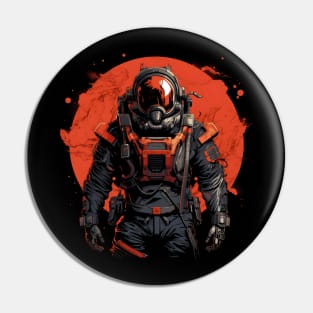 Mars Marine - Red Planet - Sci-fi Pin