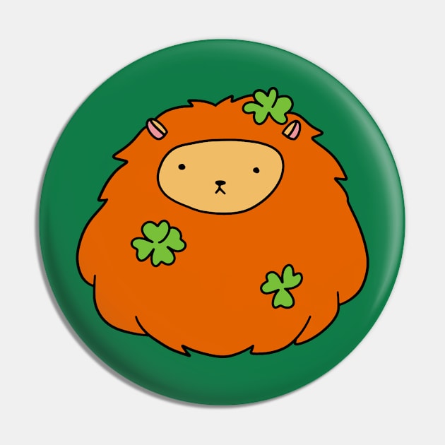 Lucky Lion Face Pin by saradaboru