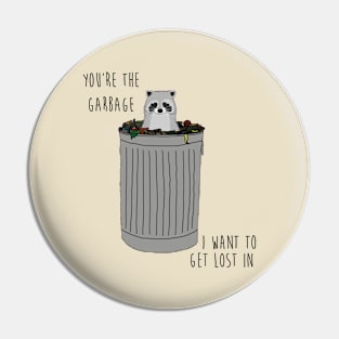 Funny card birthday any occasion card Raccoon garbage Pin