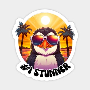 #1 Stunner Penguin - Sunset Style Magnet