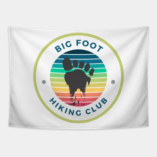 big foot sasquatch hiking club Tapestry by PSYCH90