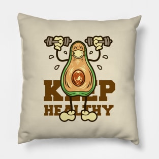 keep healthy avocado Pillow