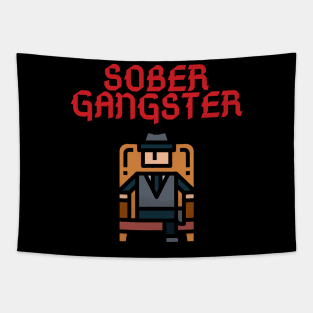 Sober Gangster Alcoholic Addict Recovery Tapestry