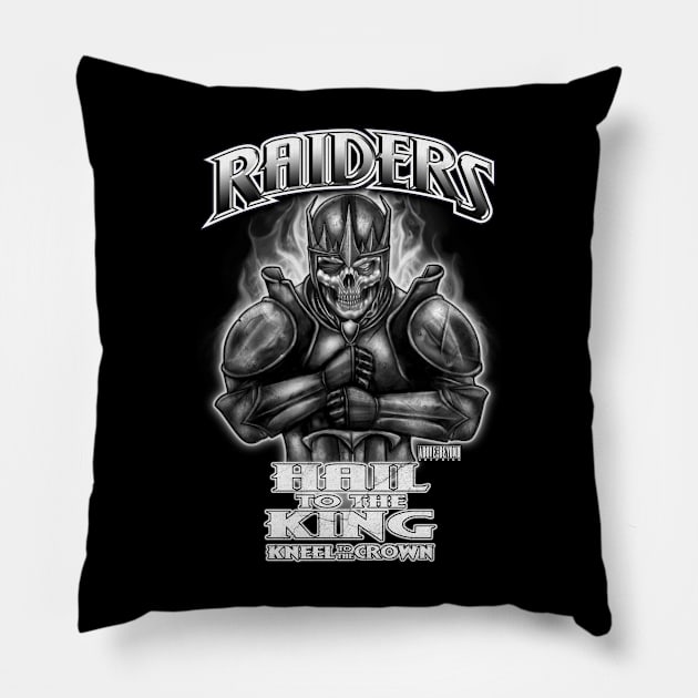 Raider's Hail to the King Pillow by Above and Beyond Graphics