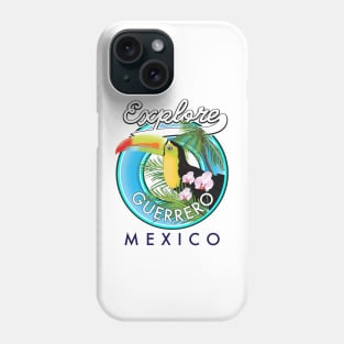 Explore Guerrero Mexico travel logo Phone Case