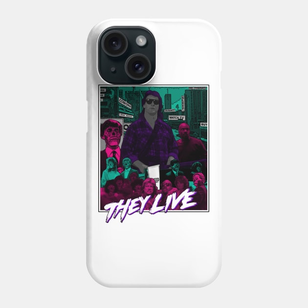 They Live - White Phone Case by WithinSanityClothing