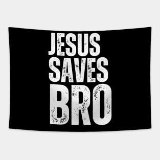 Jesus Saves Bro Tapestry