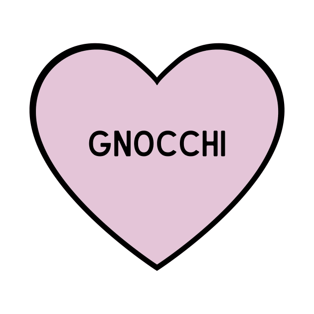 I Love Gnocchi Heart Shape by BloomingDiaries