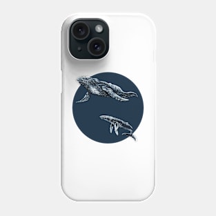 Pair of humpback whales Phone Case