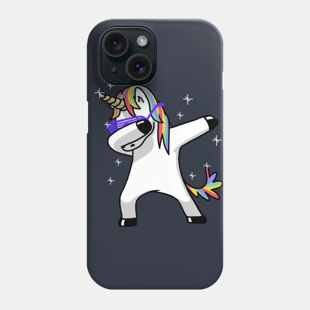 Dabbing Unicorn Phone Case by vo_maria