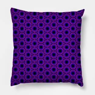 Complex Purple Bubbles Pillow