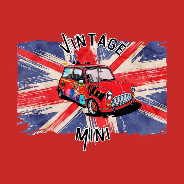 Classic Mini t-shirt, British cars, Unisex t-shirt, vintage fashion, vintage t-shirts, mens tees, tees for women, automotive classics, gifts by Clinsh Online 