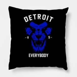 DETROIT  VS Everybody _ T-Shirt Pillow