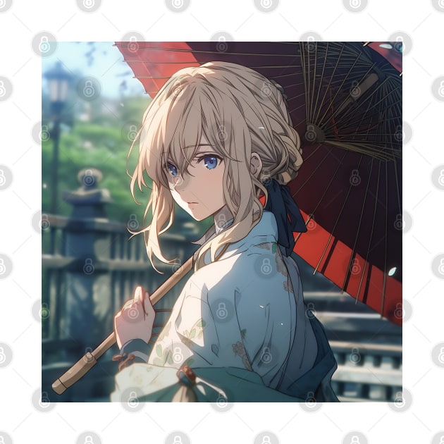 violet evergarden kimono by WabiSabi Wonders