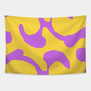 Abstract pattern purple swirl Tapestry