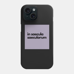 in saecula saeculorum, purple Phone Case