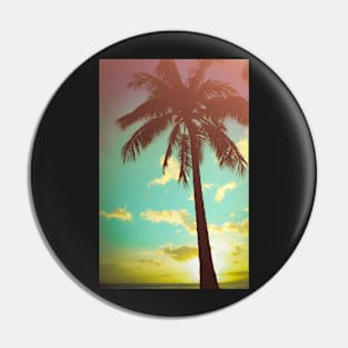 Retro Styled Palm Tree Pin