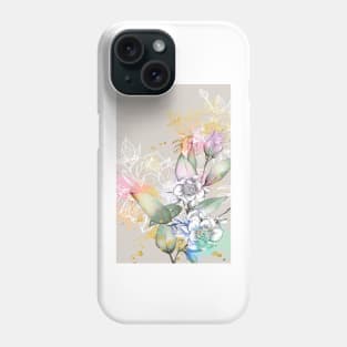 Magnolia Gold Flowers Celestes Studio© Phone Case