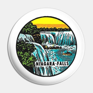 Vintage Niagara Falls Decal Pin