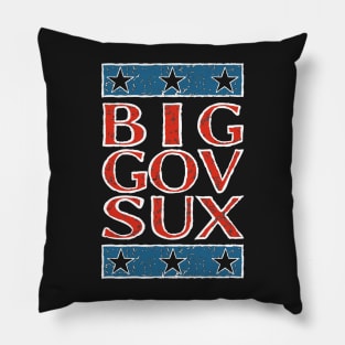 Big Gov Sux - Blue Pillow