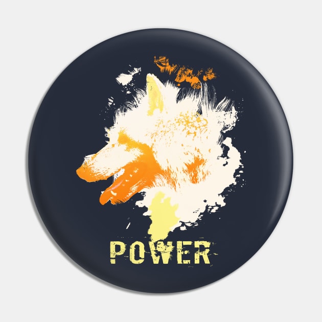 Wolf Power Pin by Kris Salty