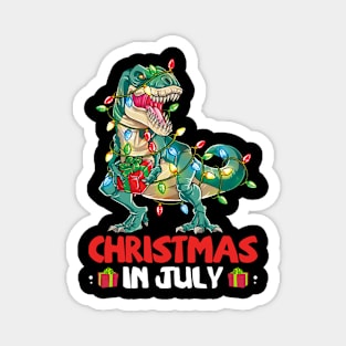 Christmas In July Boys Toddler T Rex Dinosaur Magnet