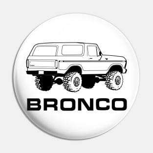 1978-1979 Bronco Rear, Black Print Pin