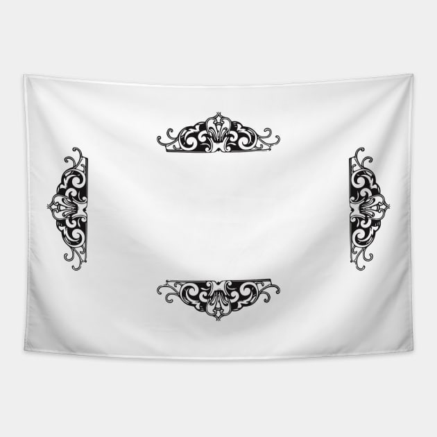 Ornamental frames with placeholder in the middle Tapestry by Creative Art Store