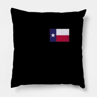 Texas Flag - Textured Logo Pillow